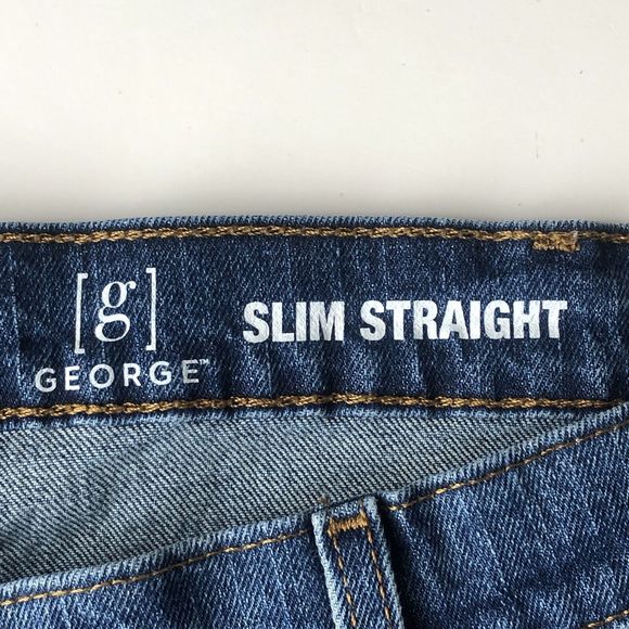 G George Jeans Mens Size 40x29 Slim Straight Jeans - Picture 4 of 15